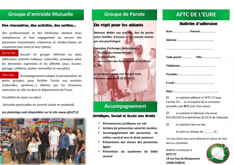 Nouvelle plaquette pour l'AFTC