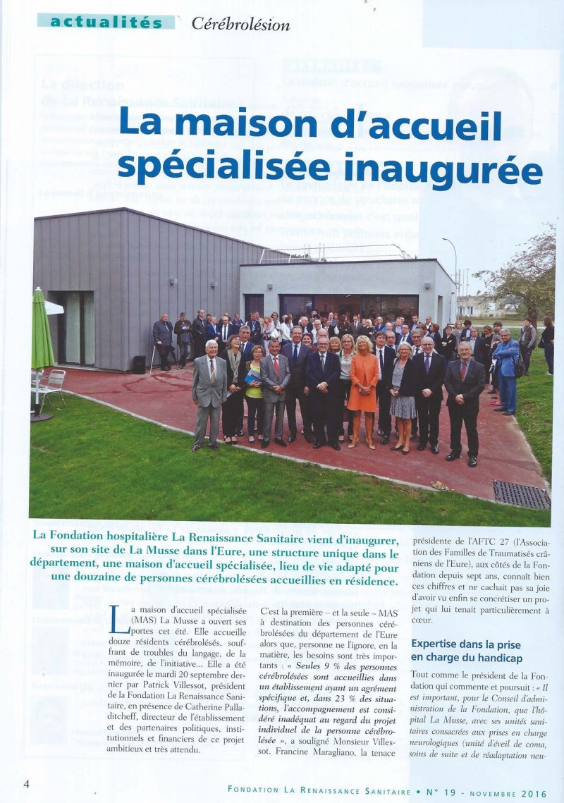 MAS article revue interne de l’hôpital de la Musse page 1